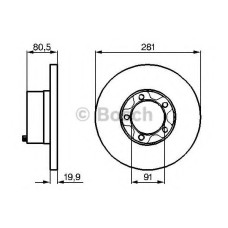 Гальмівний диск BOSCH 0 986 478 138