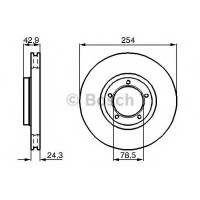 Гальмівний диск BOSCH 0 986 478 160