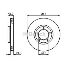 Гальмівний диск BOSCH 0 986 478 160