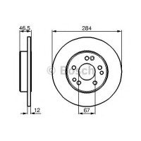 Гальмівний диск BOSCH 0 986 478 187