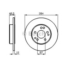 Гальмівний диск BOSCH 0 986 478 187