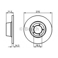 Гальмівний диск BOSCH 0 986 478 190
