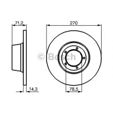 Гальмівний диск BOSCH 0 986 478 190
