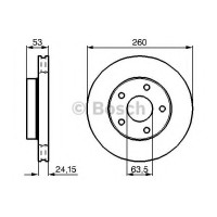 Гальмівний диск BOSCH 0 986 478 195