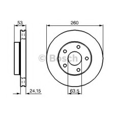 Гальмівний диск BOSCH 0 986 478 195