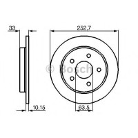 Гальмівний диск BOSCH 0 986 478 196
