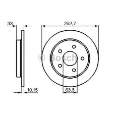 Гальмівний диск BOSCH 0 986 478 196