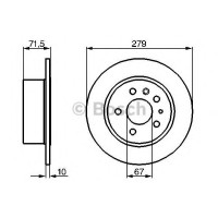 Гальмівний диск BOSCH 0 986 478 199