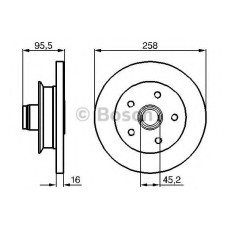 Гальмівний диск BOSCH 0 986 478 224