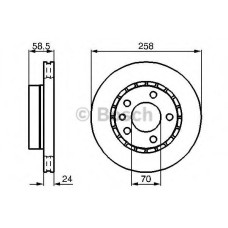 Гальмівний диск BOSCH 0 986 478 265