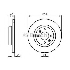 Гальмівний диск BOSCH 0 986 478 270