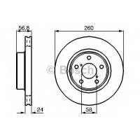 Гальмівний диск BOSCH 0 986 478 293