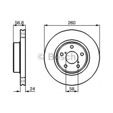 Гальмівний диск BOSCH 0 986 478 293