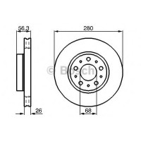 Гальмівний диск BOSCH 0 986 478 298