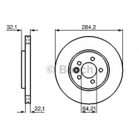 Гальмівний диск BOSCH 0 986 478 314