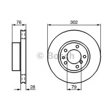Гальмівний диск BOSCH 0 986 478 317