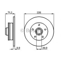 Гальмівний диск BOSCH 0 986 478 332