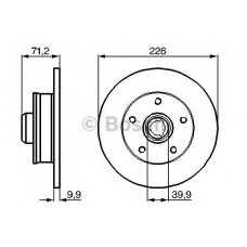 Гальмівний диск BOSCH 0 986 478 332