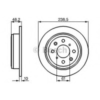 Гальмівний диск BOSCH 0 986 478 350
