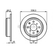 Гальмівний диск BOSCH 0 986 478 350