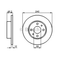 Гальмівний диск BOSCH 0 986 478 353