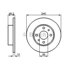 Гальмівний диск BOSCH 0 986 478 353