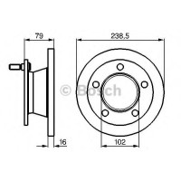 Гальмівний диск BOSCH 0 986 478 357