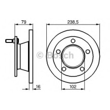 Гальмівний диск BOSCH 0 986 478 357