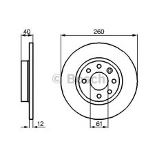 Гальмівний диск BOSCH 0 986 478 386