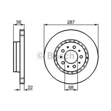 Гальмівний диск BOSCH 0 986 478 388