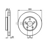 Гальмівний диск BOSCH 0 986 478 451