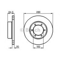 Гальмівний диск BOSCH 0 986 478 453