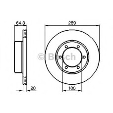 Гальмівний диск BOSCH 0 986 478 453
