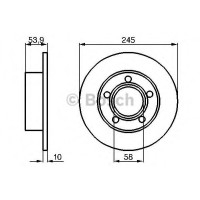 Гальмівний диск BOSCH 0 986 478 461