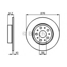 Гальмівний диск BOSCH 0 986 478 463