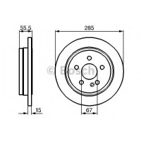 Гальмівний диск BOSCH 0 986 478 469