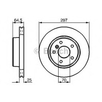 Гальмівний диск BOSCH 0 986 478 483