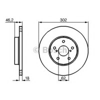 Гальмівний диск BOSCH 0 986 478 490