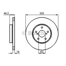 Гальмівний диск BOSCH 0 986 478 490