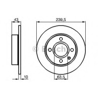 Гальмівний диск BOSCH 0 986 478 501