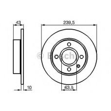 Гальмівний диск BOSCH 0 986 478 501