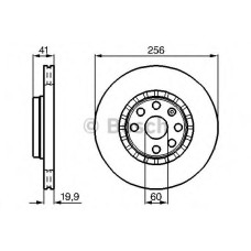 Гальмівний диск BOSCH 0 986 478 535