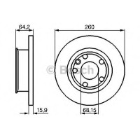 Гальмівний диск BOSCH 0 986 478 547