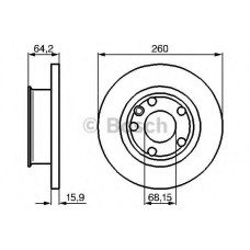 Гальмівний диск BOSCH 0 986 478 547