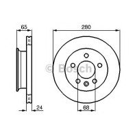 Гальмівний диск BOSCH 0 986 478 548