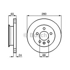 Гальмівний диск BOSCH 0 986 478 548