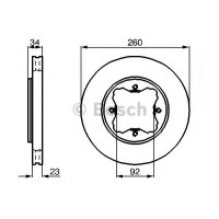 Гальмівний диск BOSCH 0 986 478 568