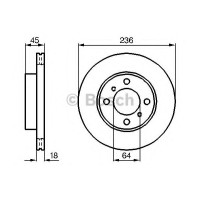 Гальмівний диск BOSCH 0 986 478 572