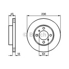 Гальмівний диск BOSCH 0 986 478 572