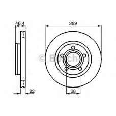 Гальмівний диск BOSCH 0 986 478 574